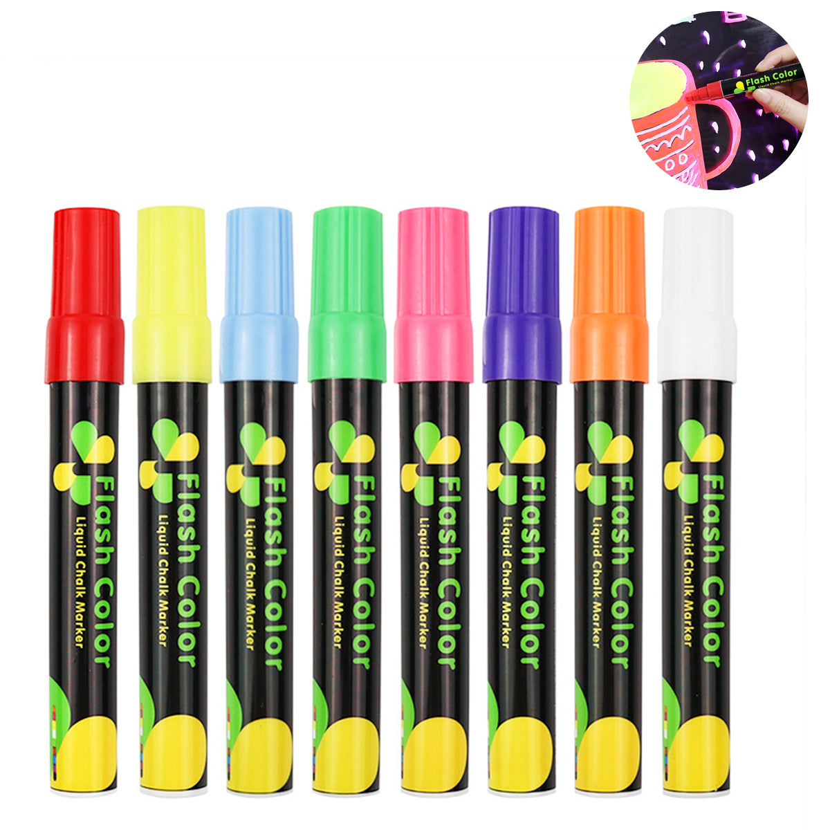 Climberty Acrylic Markers Set, 8-Color Highlighter Pen 6mm Chisel Tip Highlighter Marker for White Board Marker Pen, Advertising LED-Lighted, Quick Dry Liquid Neon Color Stationery Items Climberty Acrylic Markers Set, 8-Color Highlighter Pen 6mm Chisel Tip Highlighter Marker for White Board Marker Pen, Advertising LED-Lighted, Quick Dry Liquid Neon Color Stationery Items